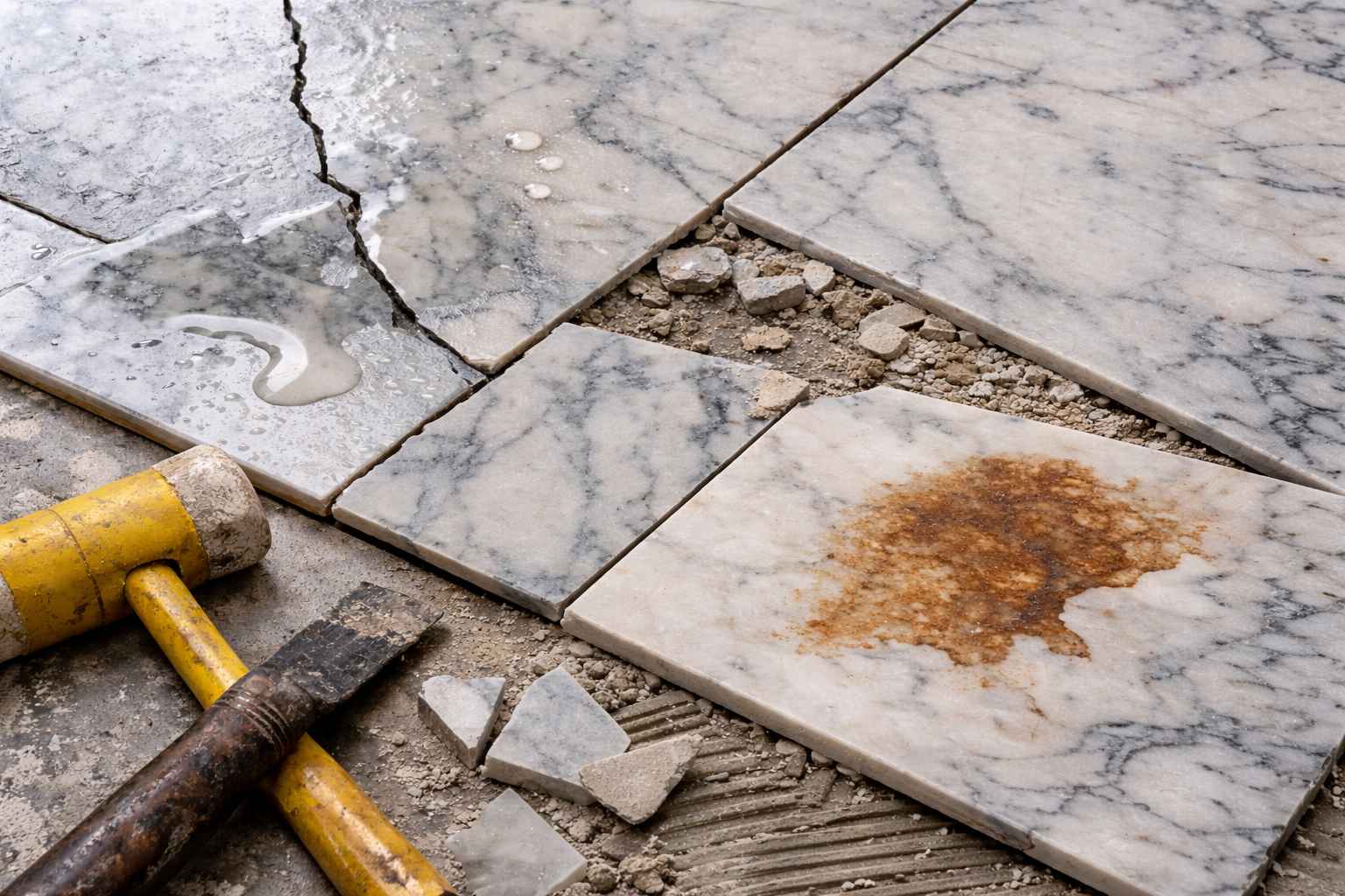 اشتباهات سنگ مرمریت